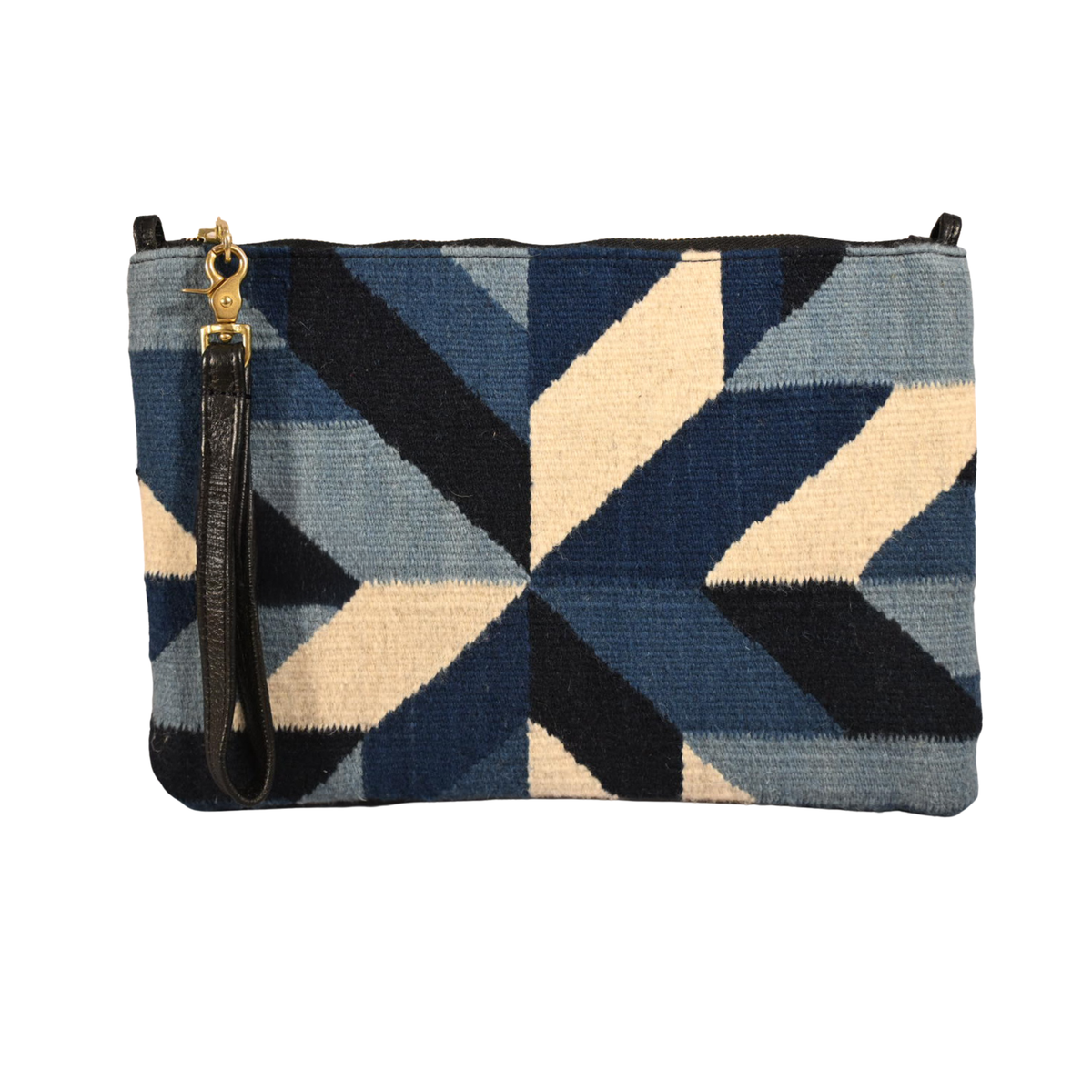Hand Woven Handbag - Indigo Quilt