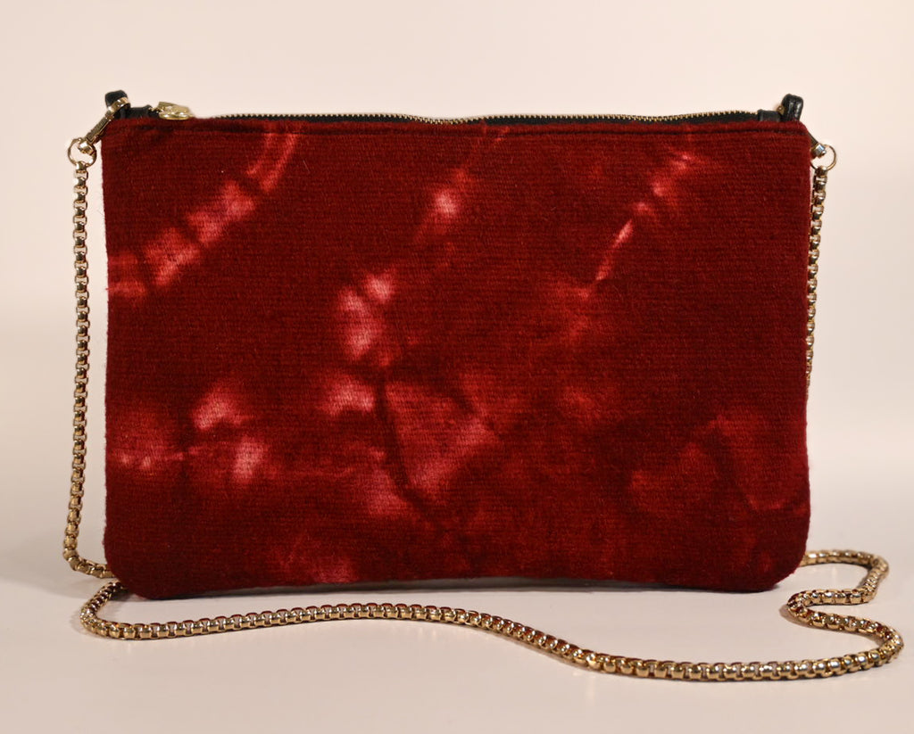 Hand Woven Handbag - Holiday Red