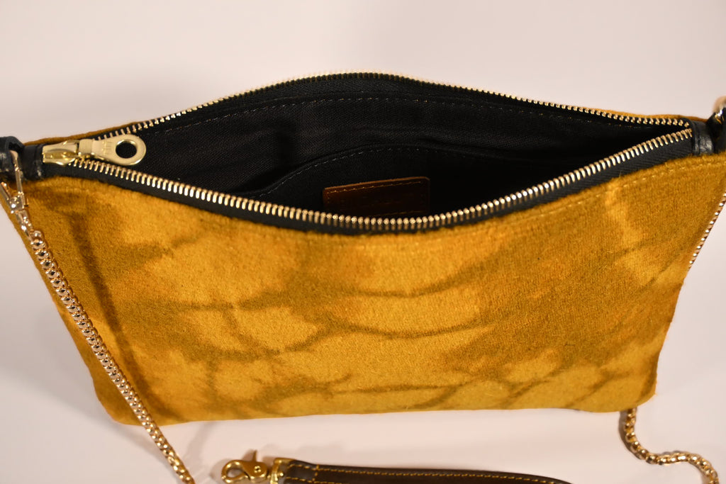 Hand Woven Handbag - Antique Gold