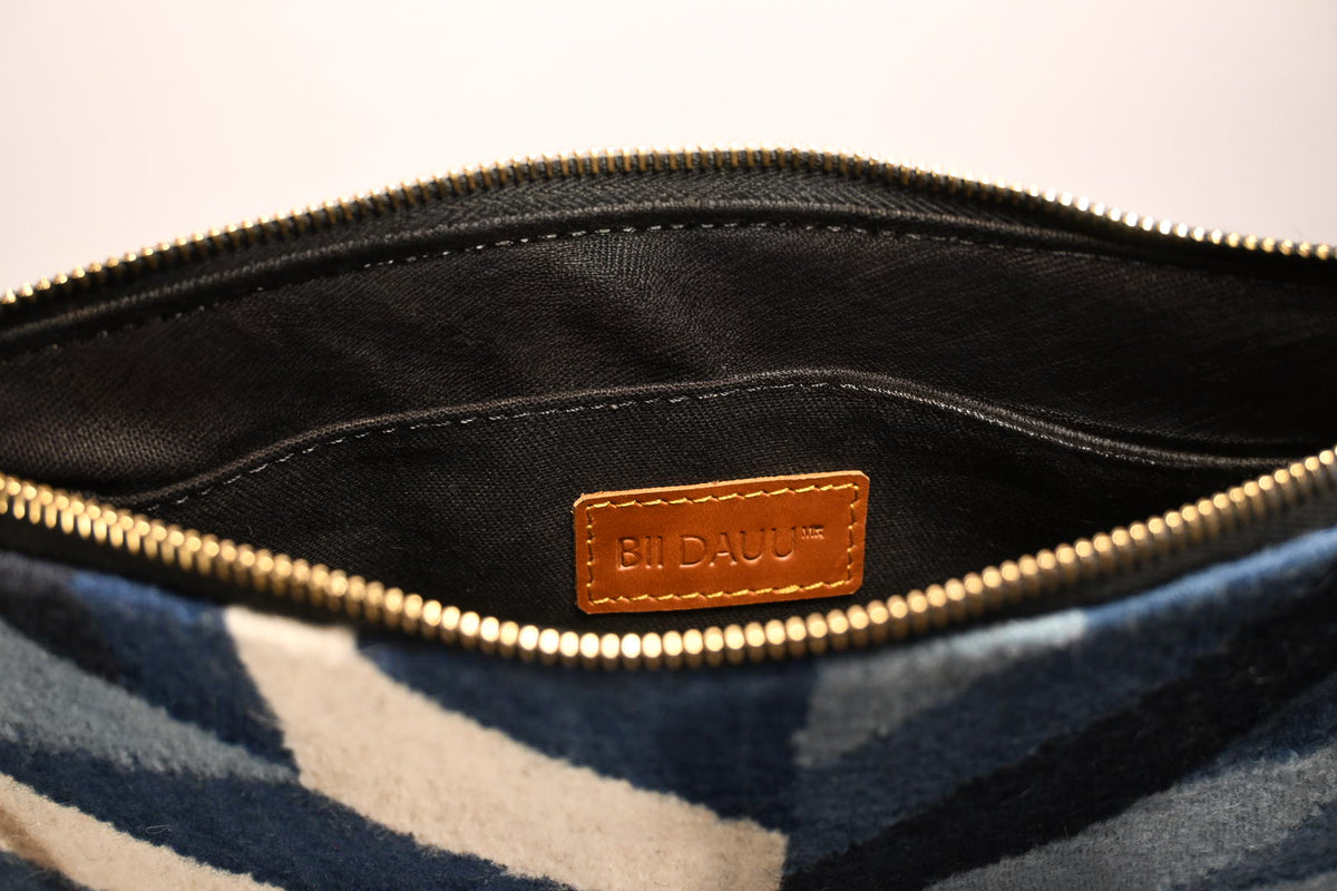 Hand Woven Handbag - Indigo Quilt