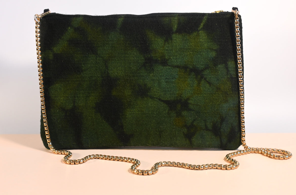 Hand Woven Handbag - Evergreen