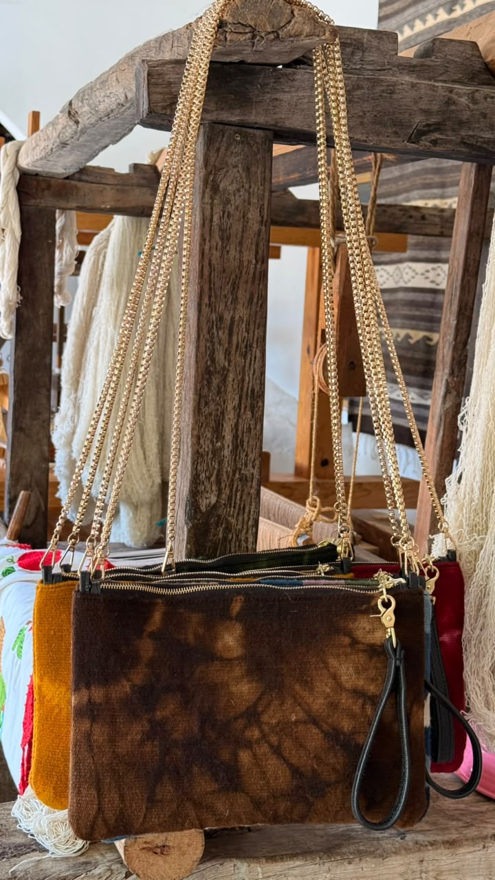 Hand Woven Handbag - Tobacco Brown